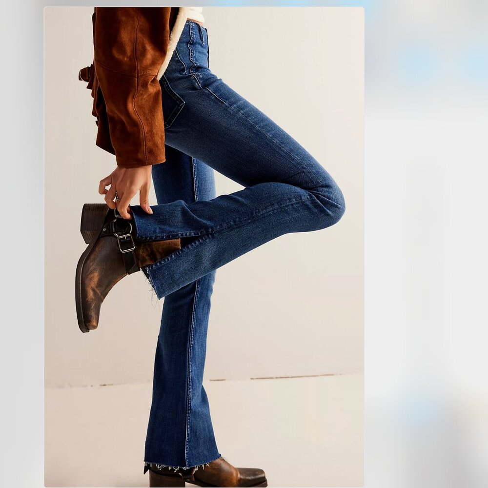 Free People Indigo Boot Cut Jeans